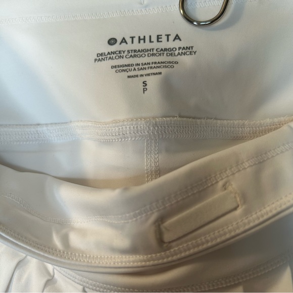 Athleta Elevate Skort/Skirt White Pleated Pockets Golf Tennis - Picture 5 of 5